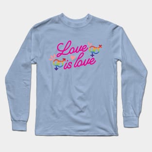 love is love lgbt gay pride Long Sleeve T-Shirt